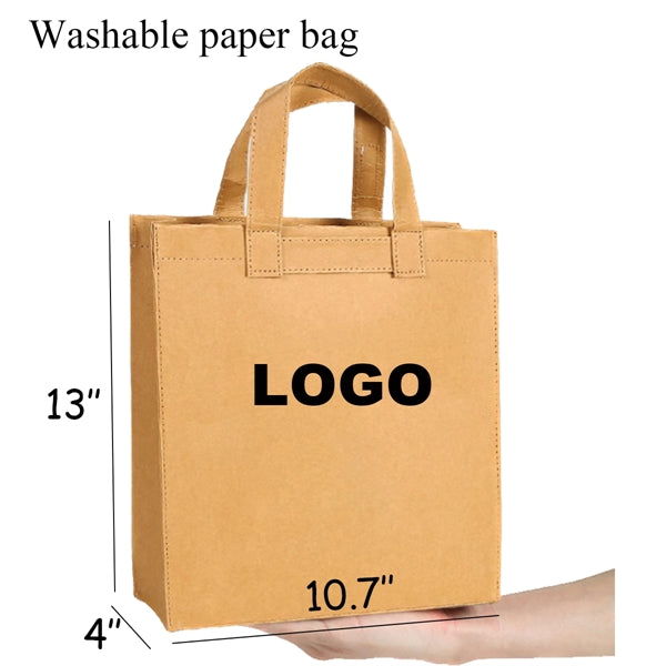 Washable Thickened Kraft Paper Tote Bag