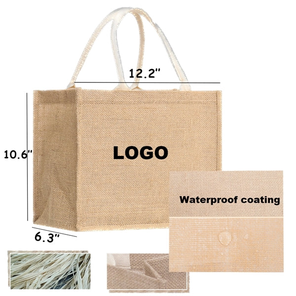 Nature Jute Burlap Tote Bags