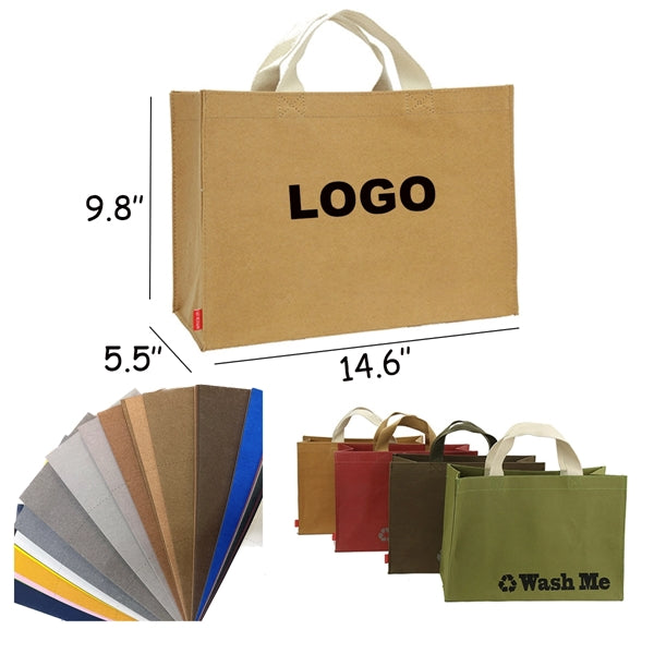 Washable Kraft Paper Tote Bag