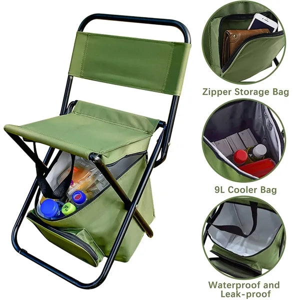 Folding Camping Chair With Cooler