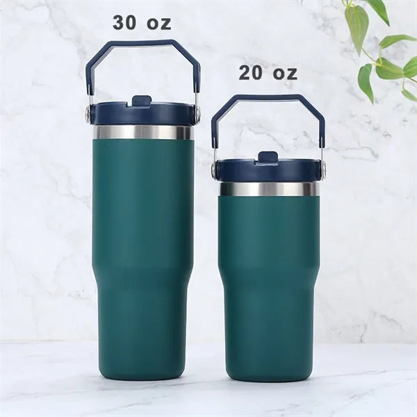 20oz Insulated Tumbler w/ Flip-up Straw