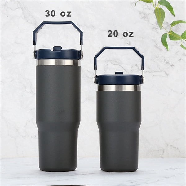 20oz Insulated Tumbler w/ Flip-up Straw