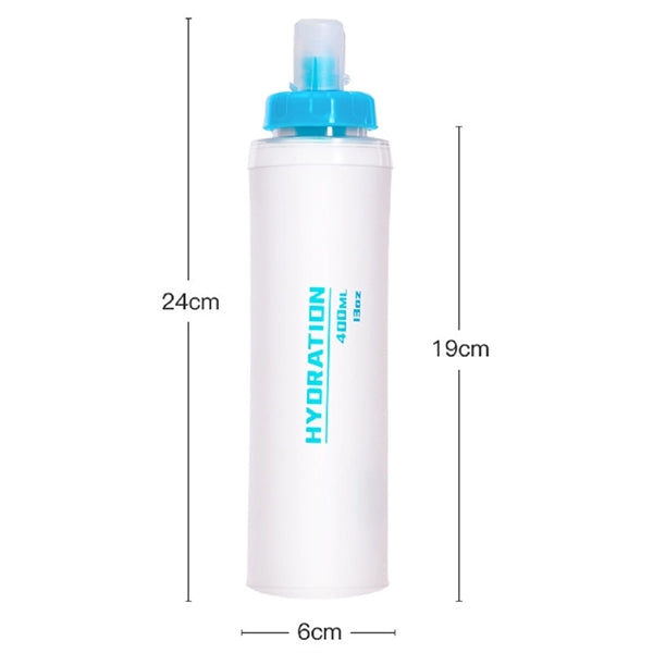 Collapsible Soft Sports Water Bottle 15OZ