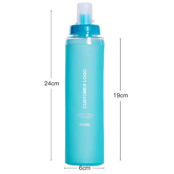 Collapsible Soft Sports Water Bottle 15OZ