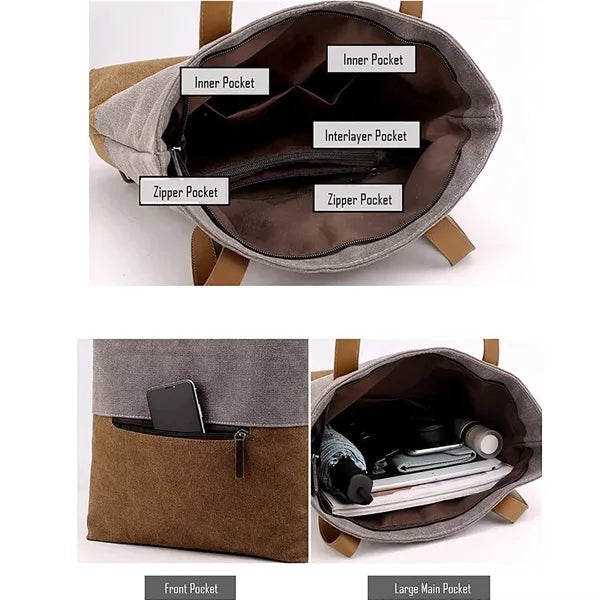 Canvas Shoulder Backpack