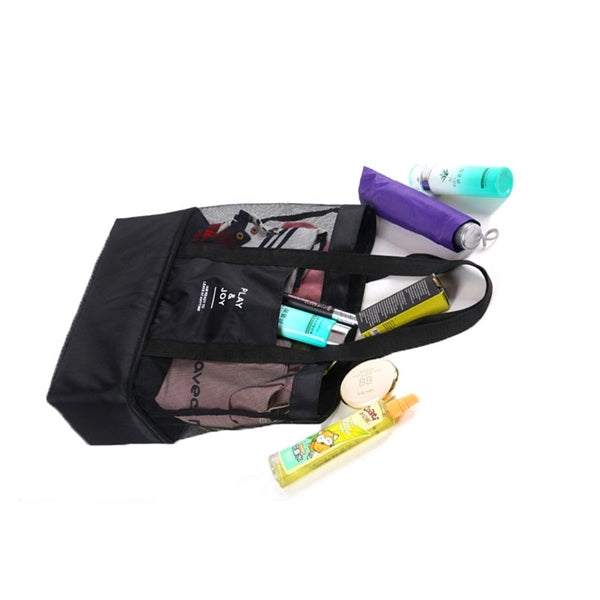 Mesh Beach Cooler Tote Bag