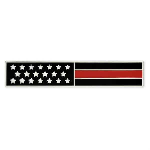 Thin Red Line Citation Bar Pin