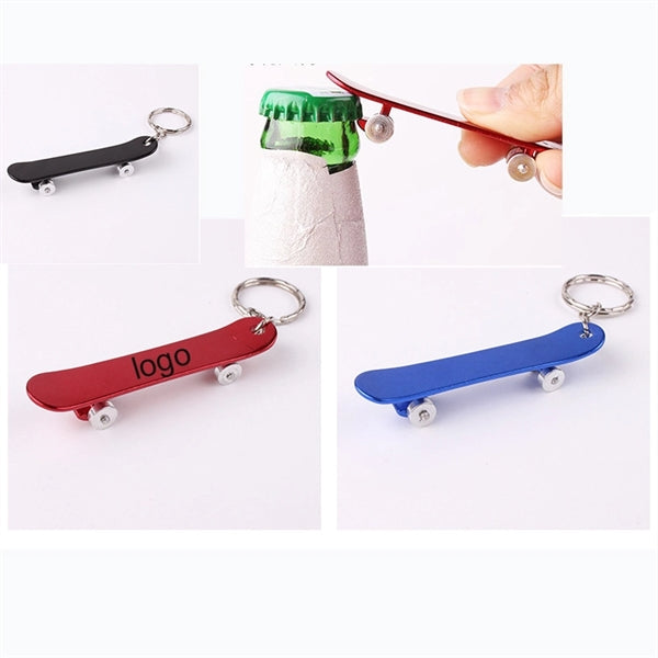 Skateboard Shape Keychain Bottle Opener