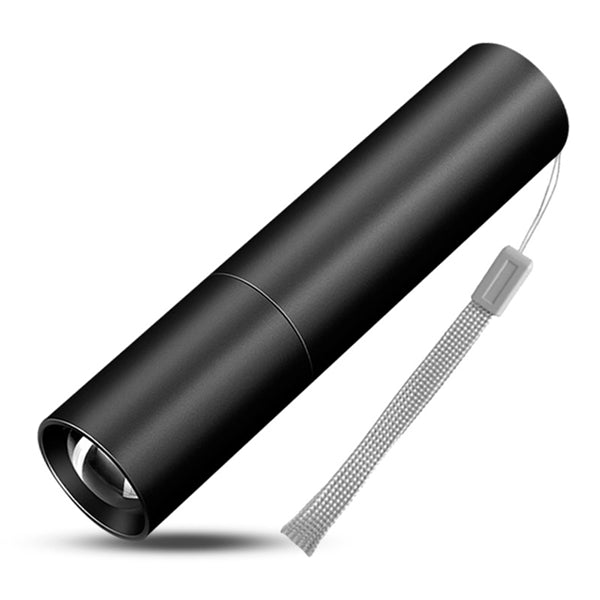 Aluminum LED Flashlight With Strap