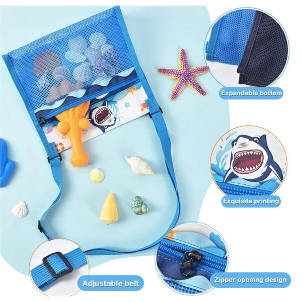 Shell Collecting Mesh Beach Toy Bag