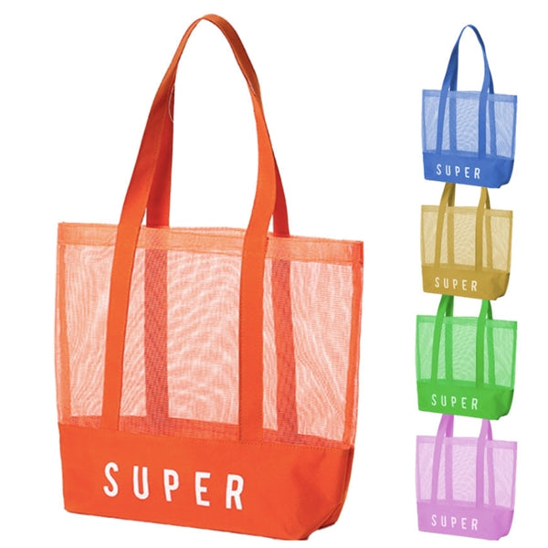 Large Personalized Beach Mesh Tote Bag