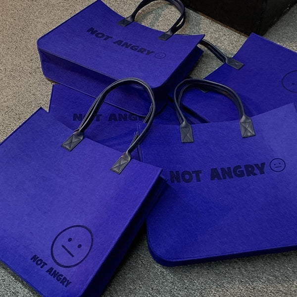 Klein Blue Felt Gift Bag
