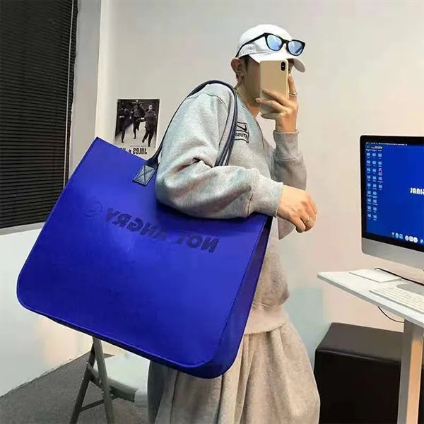 Klein Blue Felt Gift Bag