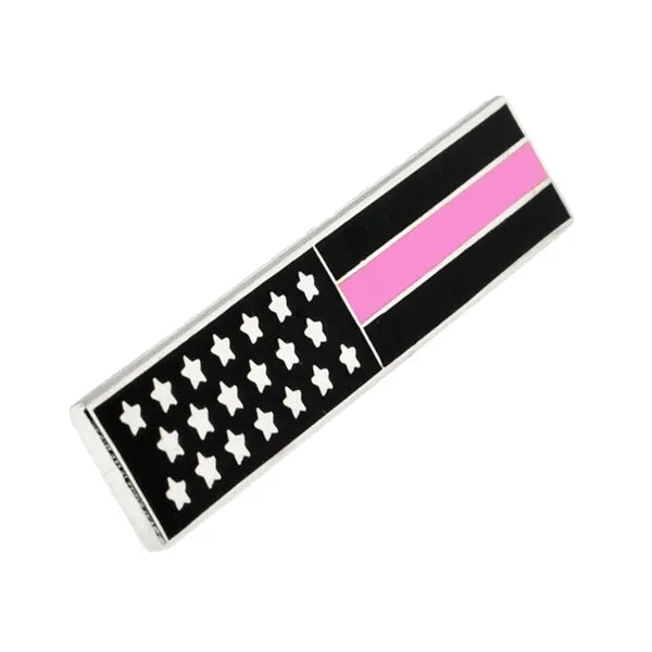 Thin Pink Line Citation Bar Pin