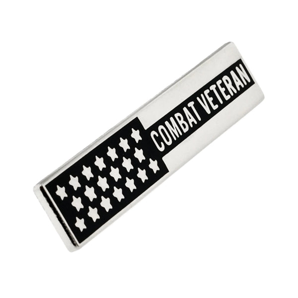 Combat Veteran Flag Bar Pin