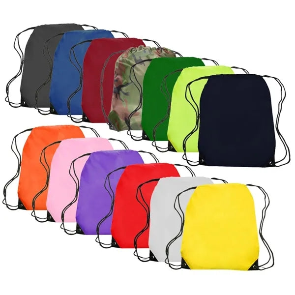 18" x 14" Polyester Drawstring Backpack