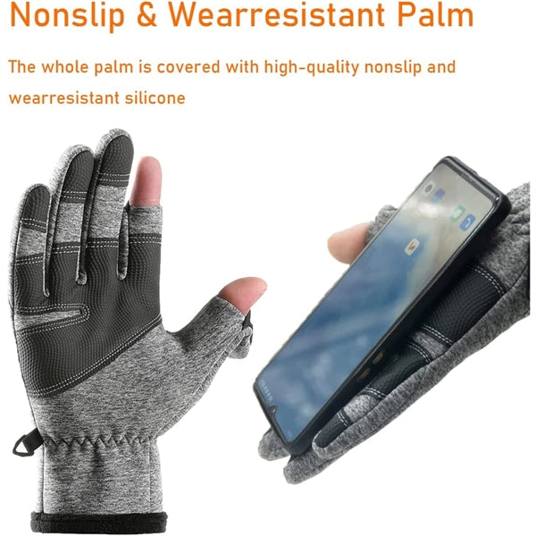 Winter 2 Fingerless Fishing Gloves