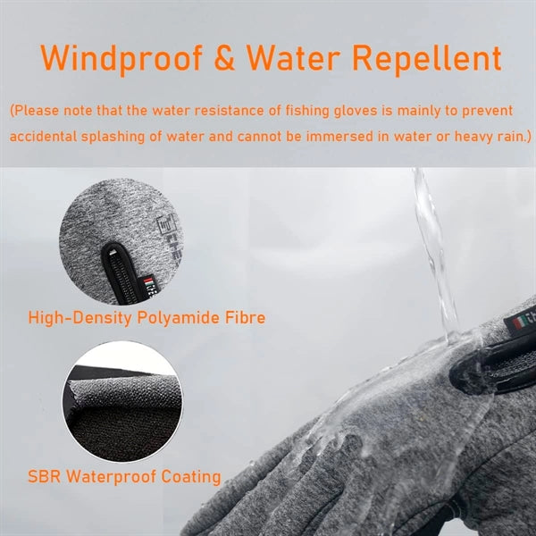 Winter 2 Fingerless Fishing Gloves