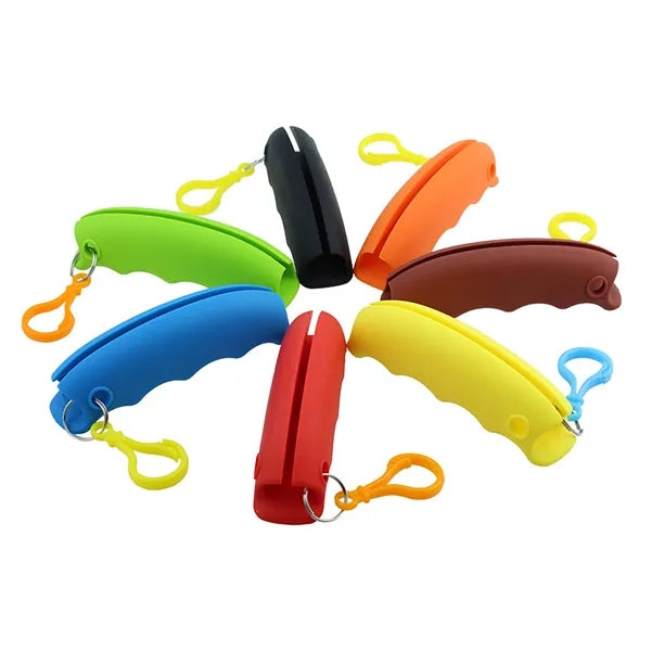 Silicone Plastic Bag Holder Handle Carrier with Keychain