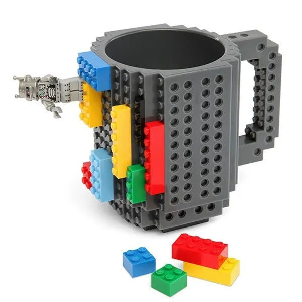 Funny DIY Build-on Brick Coffee Mug