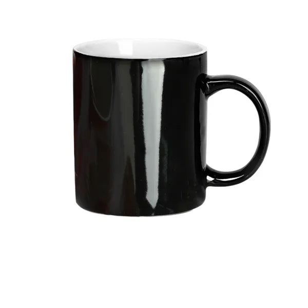 11 oz. Matt & Glossy Black Ceramic Coffee Mugs