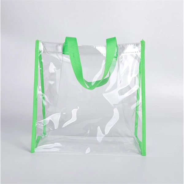 Clear Stadium Vinyl Tote Bag (12"H)