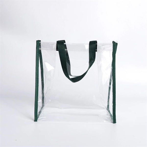 Clear Stadium Vinyl Tote Bag (12"H)