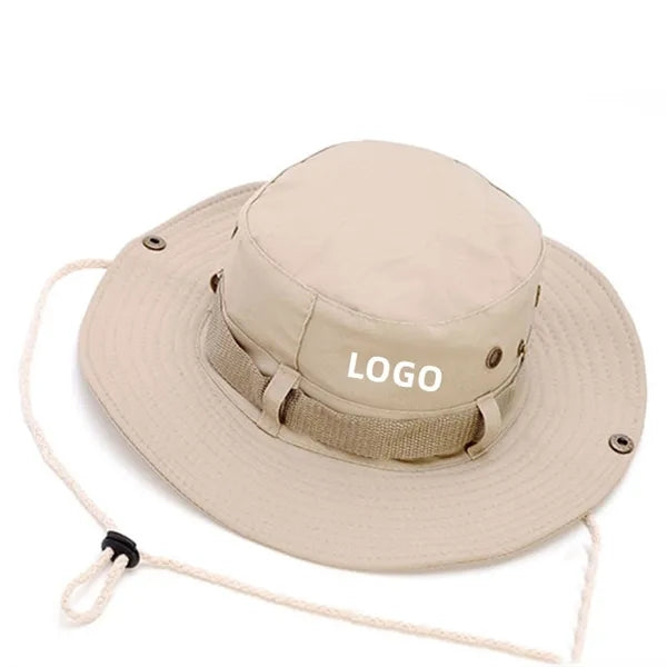Logo Large Brim Sunshade Fisherman Hat