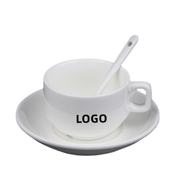 Logo Ceramic Coffee Cup Set