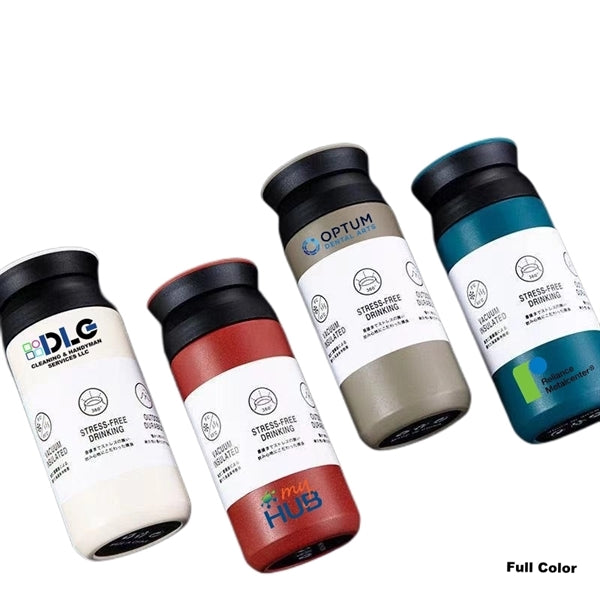 Wide Mouth Vacuum Travel Bottle LED Temperature Display Lid