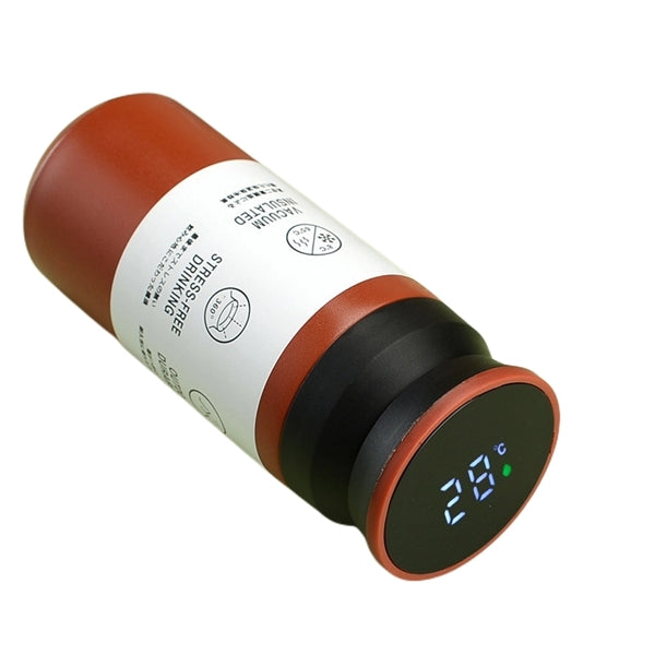 Wide Mouth Vacuum Travel Bottle LED Temperature Display Lid
