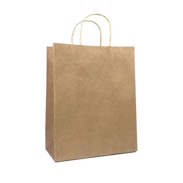 Full-bleed 4 C/P Kraft Paper Shopping Tote Bag