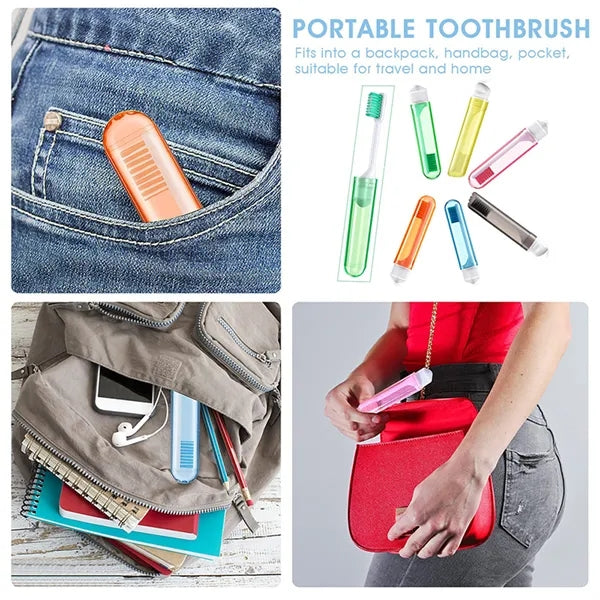 Travel Folding Potable Toothbrush With Box