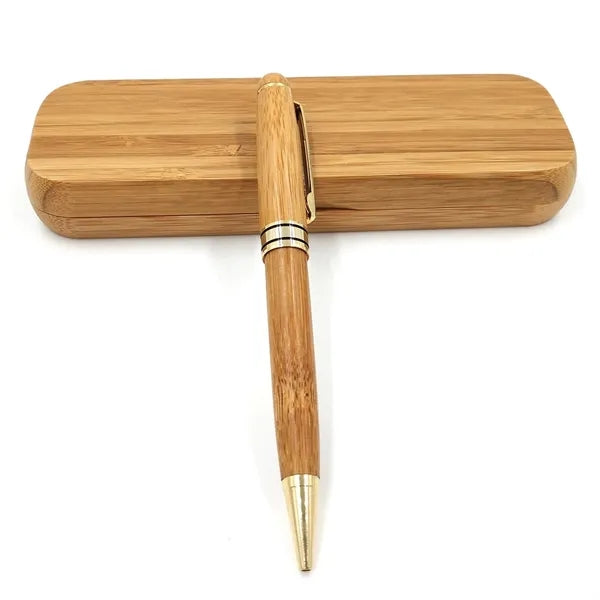 Bamboo Case & Pen Gift Sets