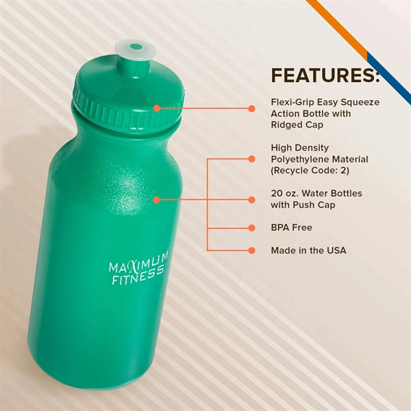 Homer Plastic Sports Bottle - 20 OZ.