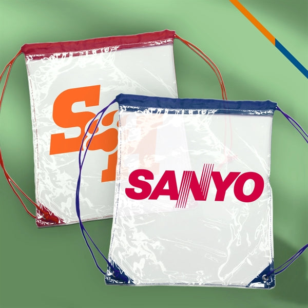 Claron Plastic Drawstring Backpacks