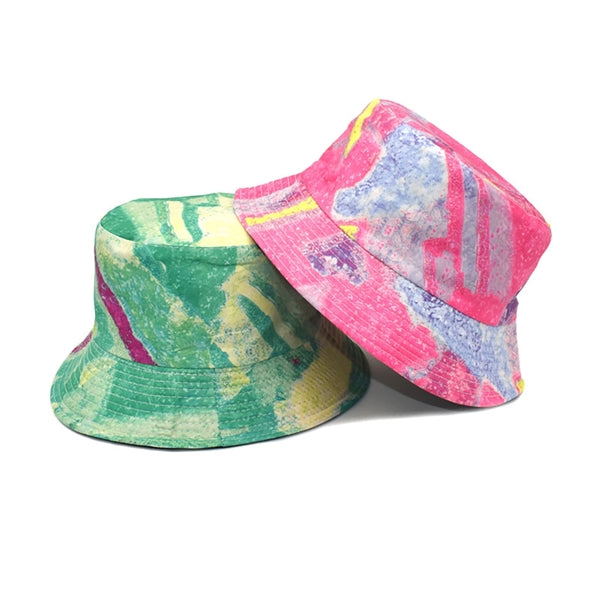 Painted Tie Dyed Bucket Hat