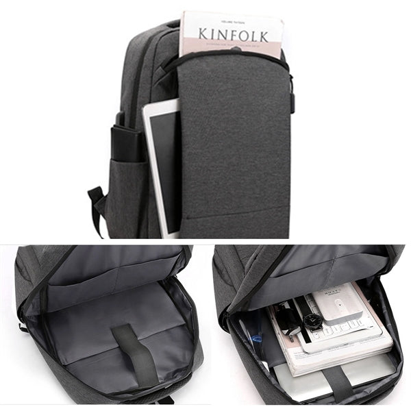 Travel Laptop Backpack With USB Charging Port