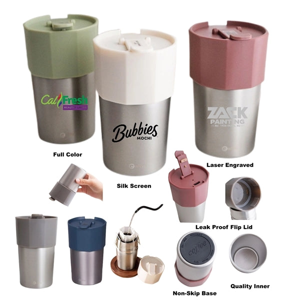 10 oz Insulated Stainless Steel Double Wall Coffee Cup