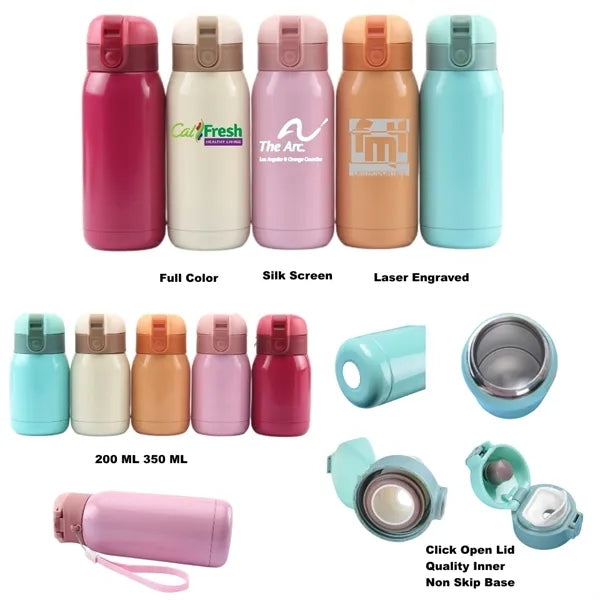 7/12 oz Insulated Stainless Steel Water Bottle Thermo Cup