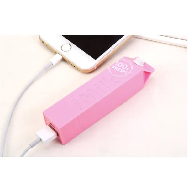 Milk Box Shaped Power Bank