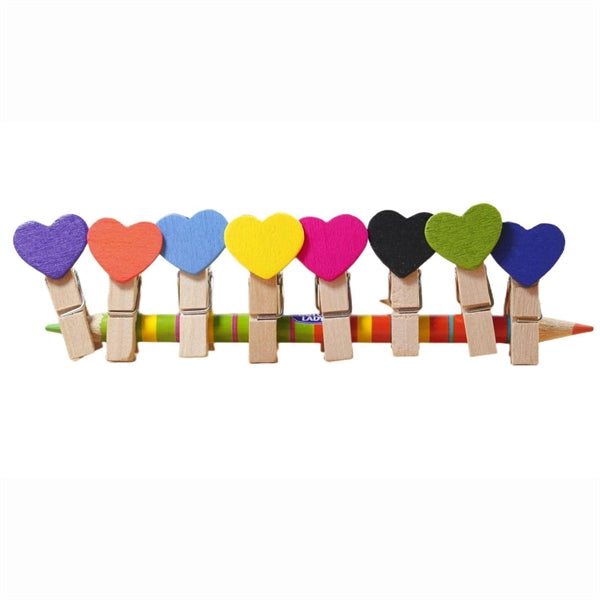 Wooden Cartoon Love Clip
