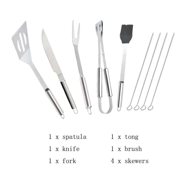 BBQ Grill Utensils Set with Case