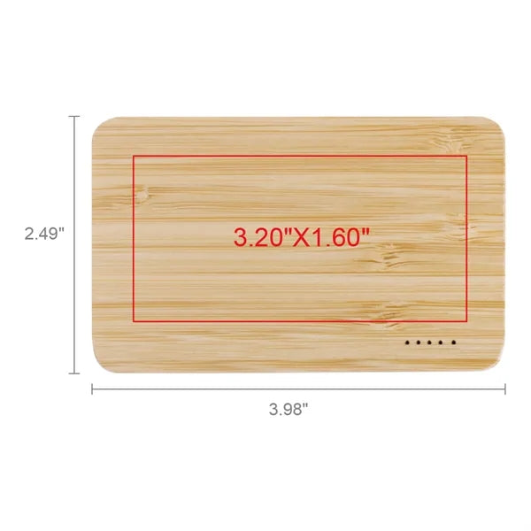 Eden Green Bamboo Wireless Power Bank 5000