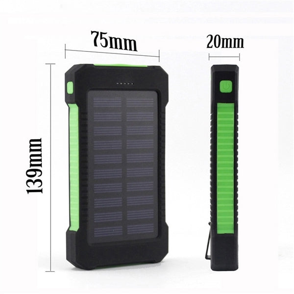 Portable LED Mobile Phone Solar Charger With Compass