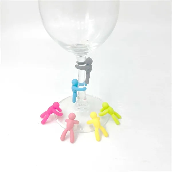 Silicone Villain Wine Glass Marker