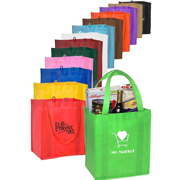 Non-Woven Mega Shopper Tote Bag - Large Grocery Carryall