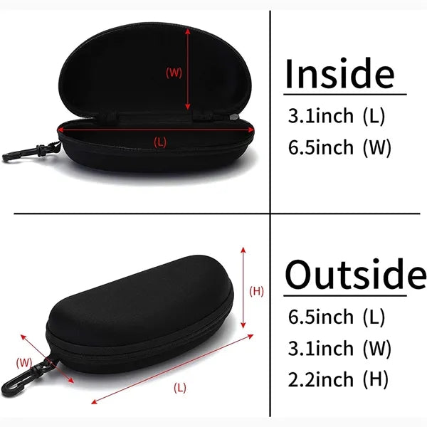 Portable Travel Zipper Eyeglasses Frame glasses Case