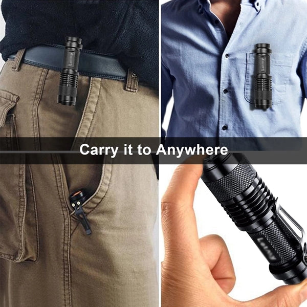 Super Bright LED Mini Flashlights with Belt Clip