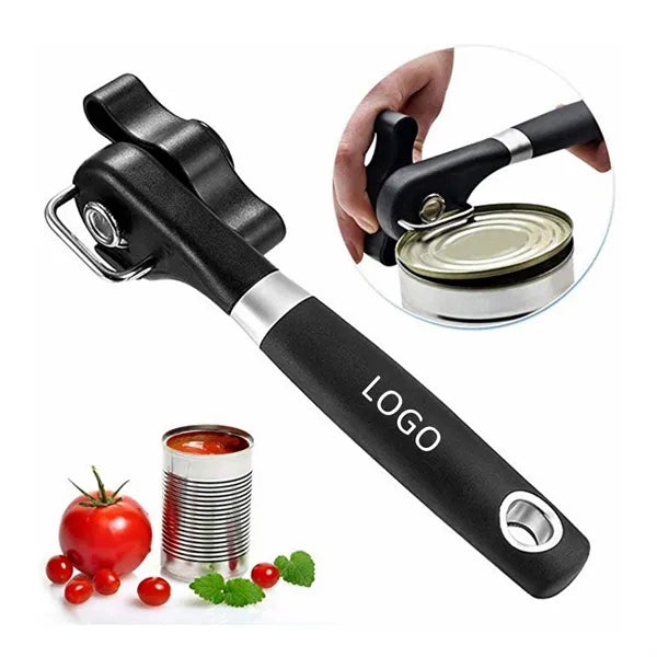 Safety Manual Can Opener with Smooth Edge Design